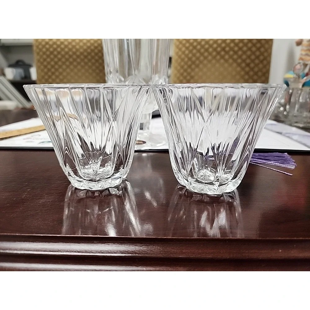 Set Of‎ 2 DePlomb USA 24% Lead Crystal 3